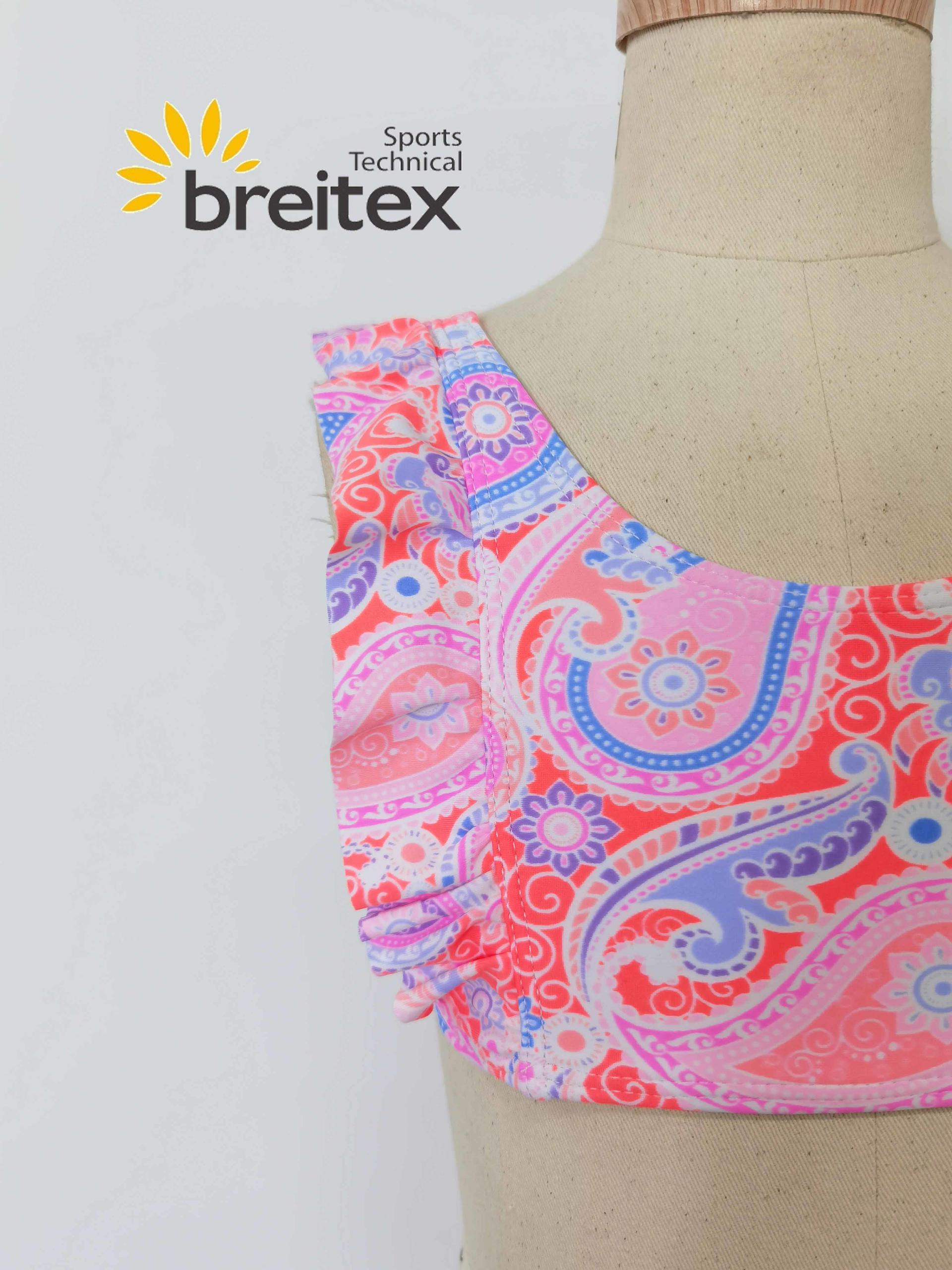 product-Breitex-Professional Ruffled abstract print girls swimwear two piece bikini Factory From Chi
