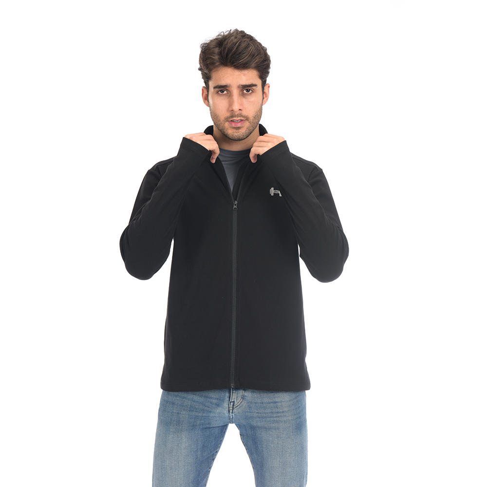 product-Breitex-Ready-Made Supplier Mens Running Jacket Long Sleeve Sports Stand-up Collar Shirt Zip