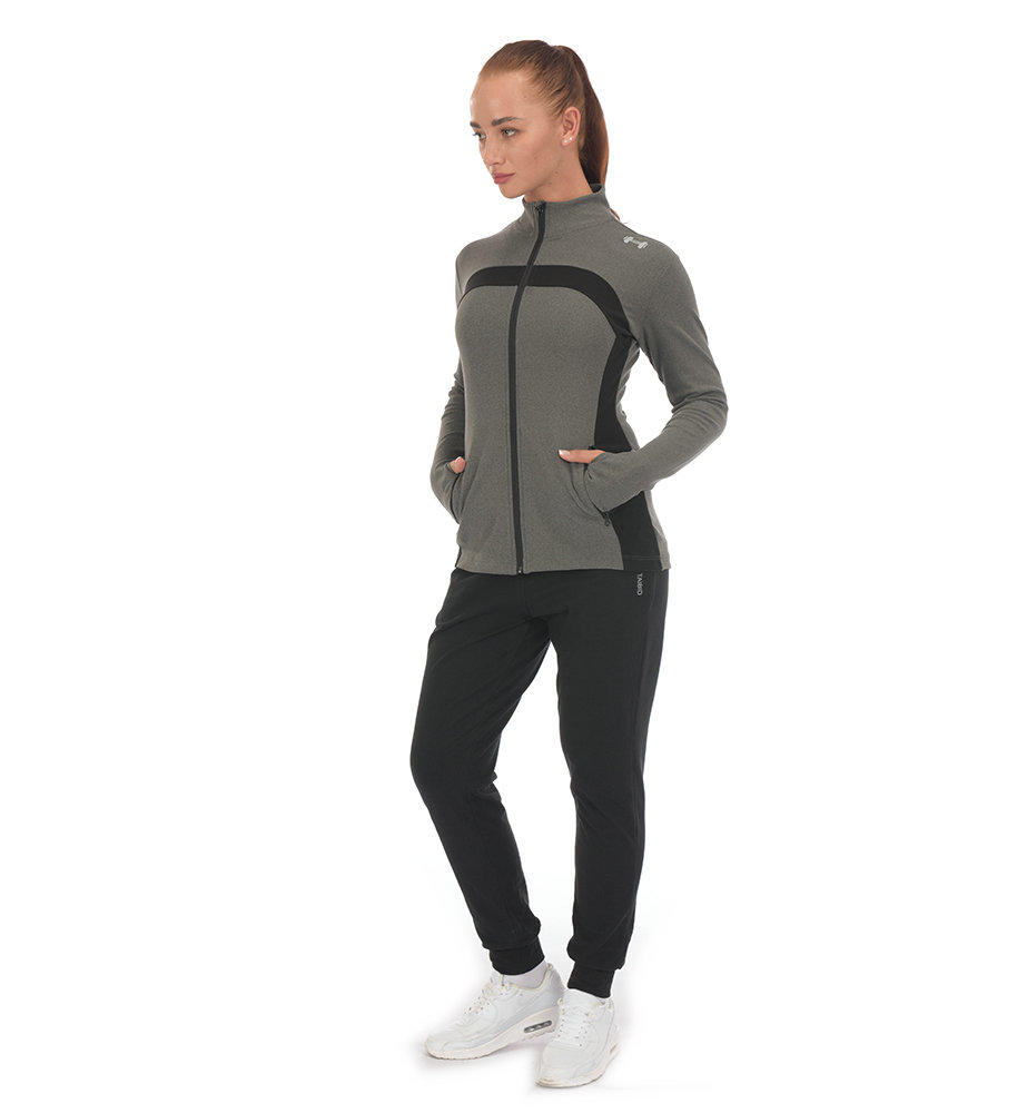 product-Ready-Made Supplier Womens Running Jacket Long Sleeve Sports Stand-up Collar Shirt Zipper Ru-2