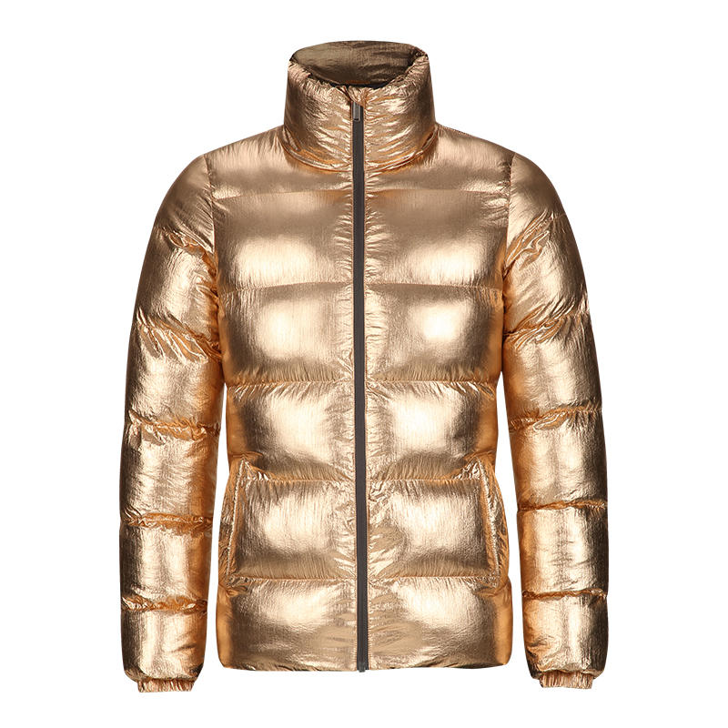 Gold Foil Fabric Jacket